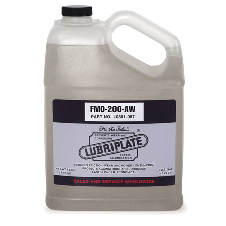 LUBRIPLATE Fmo-200-Aw, 4/1 Gal Jugs, H-1/Food Grade Usp Mineral Oil Hydraulic Fluid, Iso-46 L0881-057